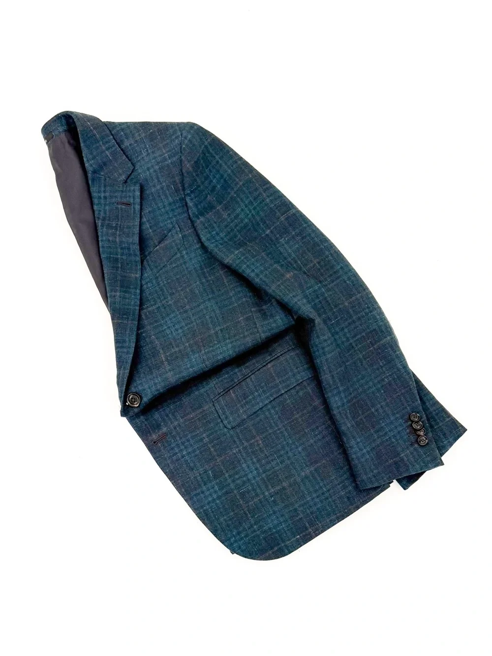 NEW Ermenegildo Zegna Cashmere Milano Easy Teal Plaid Sport Coat Men Blazer 40R